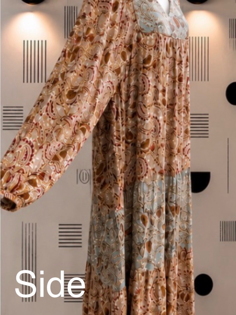 Aura Boho Floral Tiered Maxi Dress - Picture 4 of 4